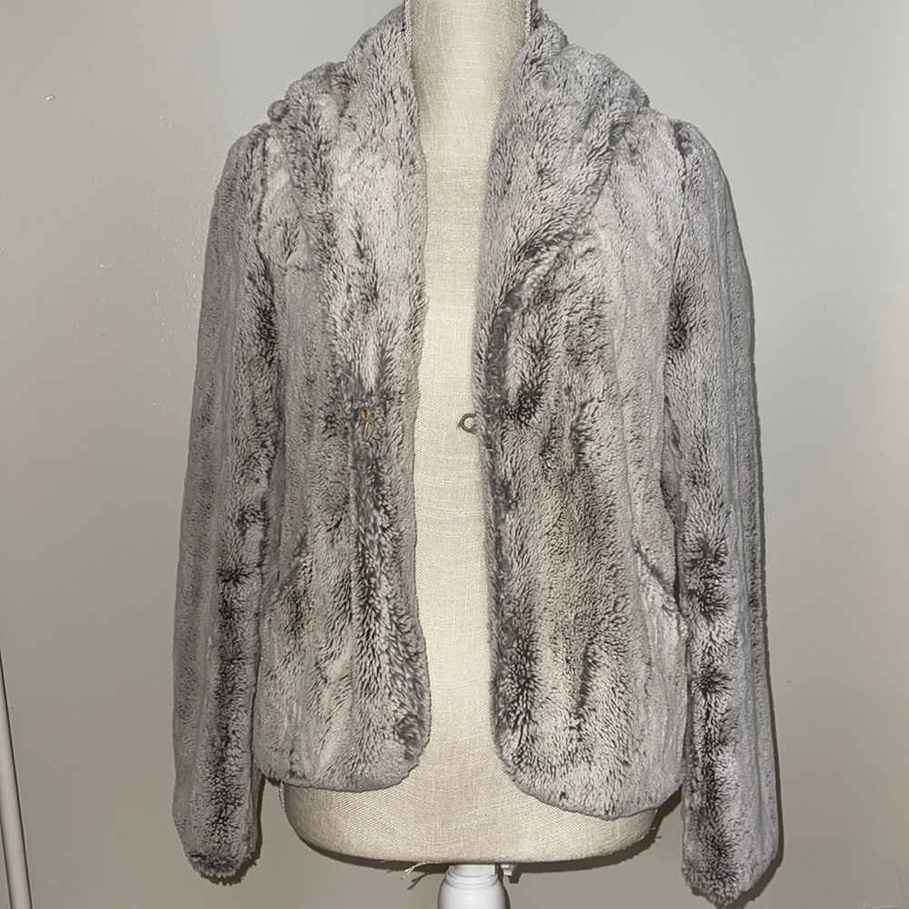 RARE burning torch fur cardigan